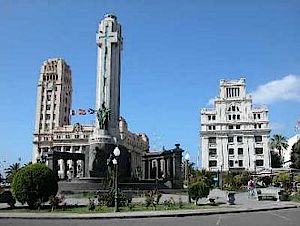 The "Plaza España" in Santa Cruz de Tenerife